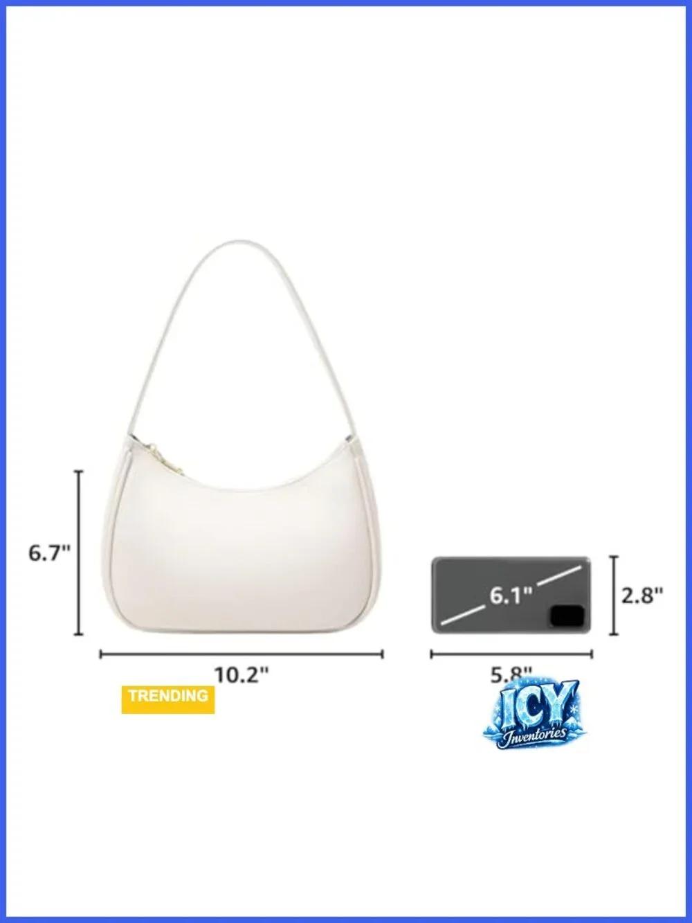 Shoulder Bag for Women Hobo Tote Handbag PU Leather Zipper Crossbody Purse